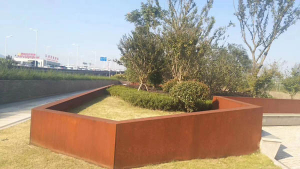 望江耐候钢挡土墙